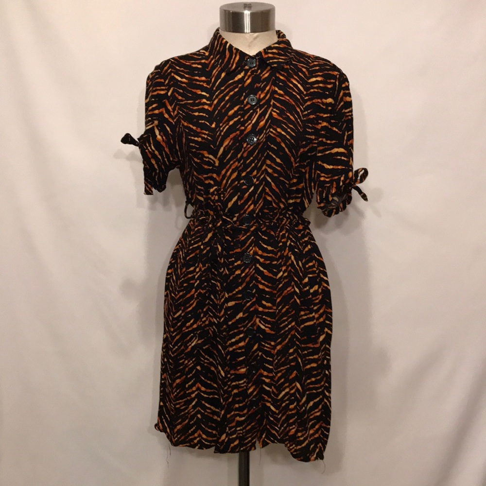 Animal print summer dress